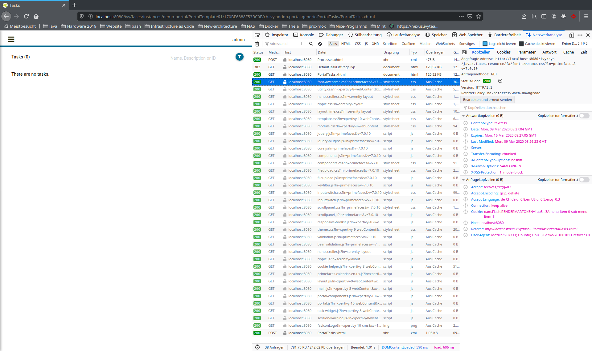 Firefox-Networkanalysis