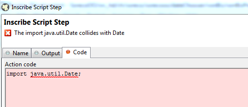 Import java.uti.date in script step